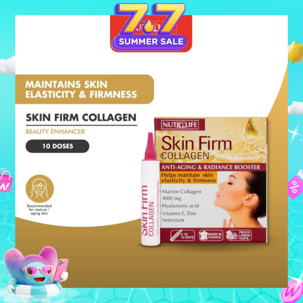 Skin Firm Collagen 4000mg (Anti-Aging & Radiance Booster) 15ml x 10s (Expiry: Apr`2027)