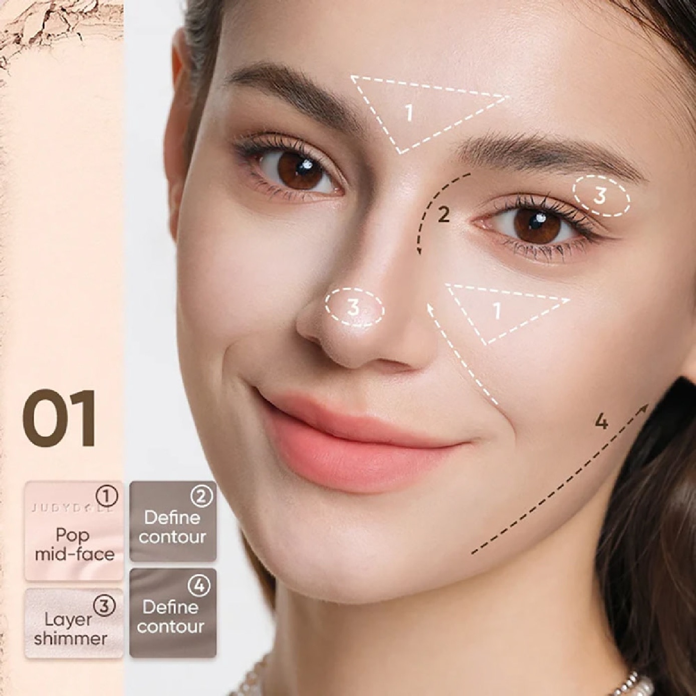 Highlight Contour Palette #01 Wave Shadow 9g image