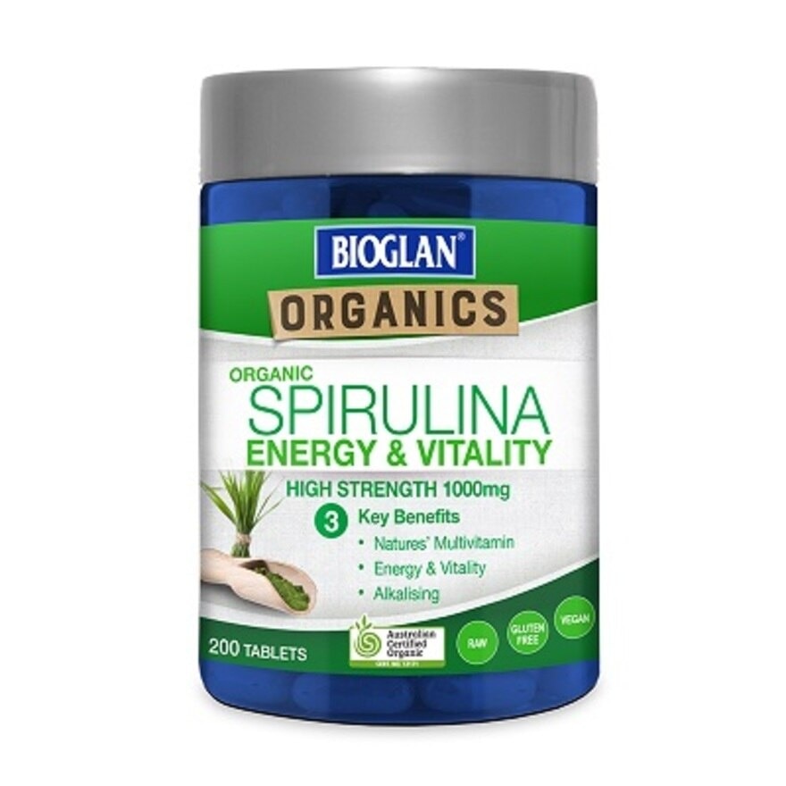 Organics Spirulina 1000mg 200s