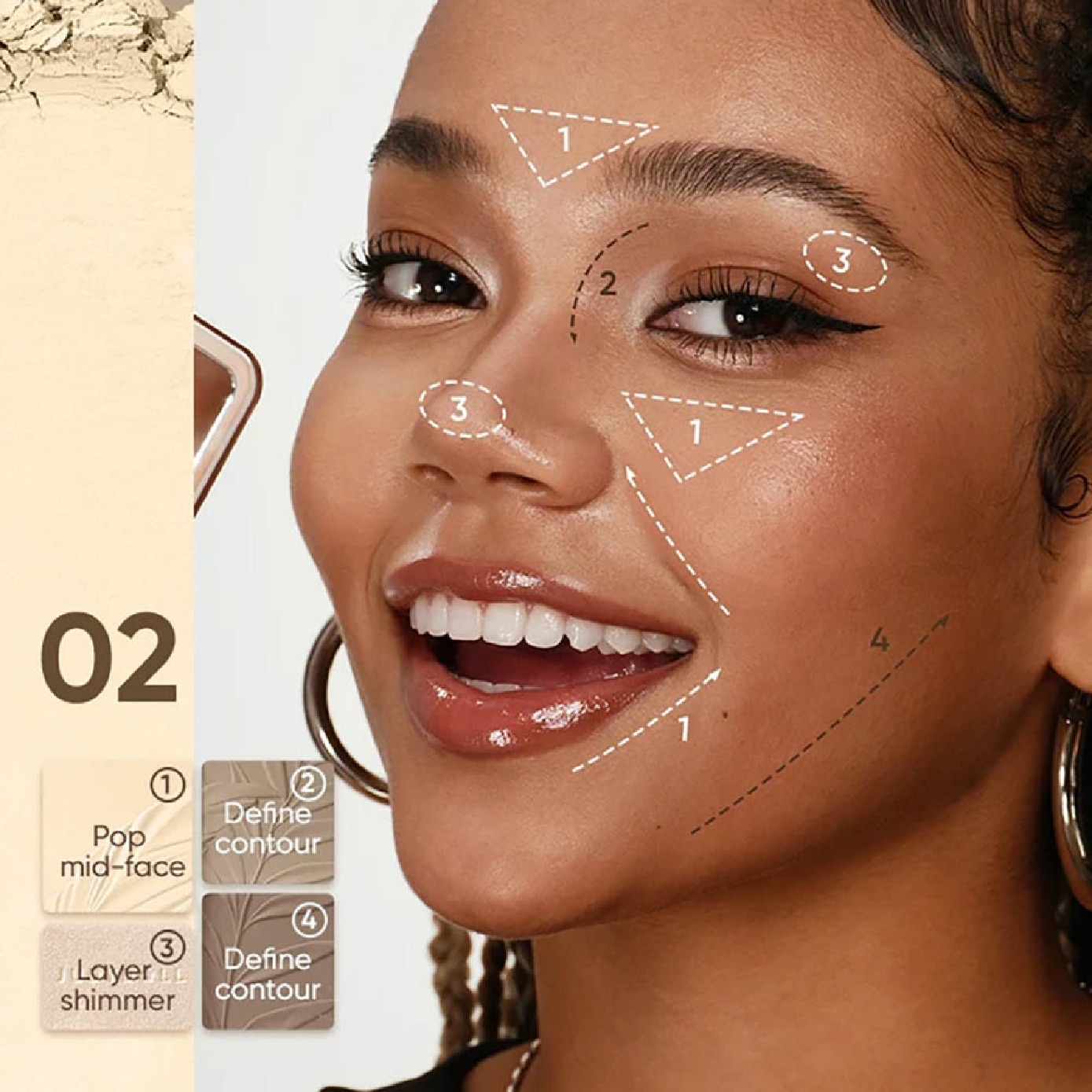 Highlight Contour Palette #02 Tree Shadow 9g