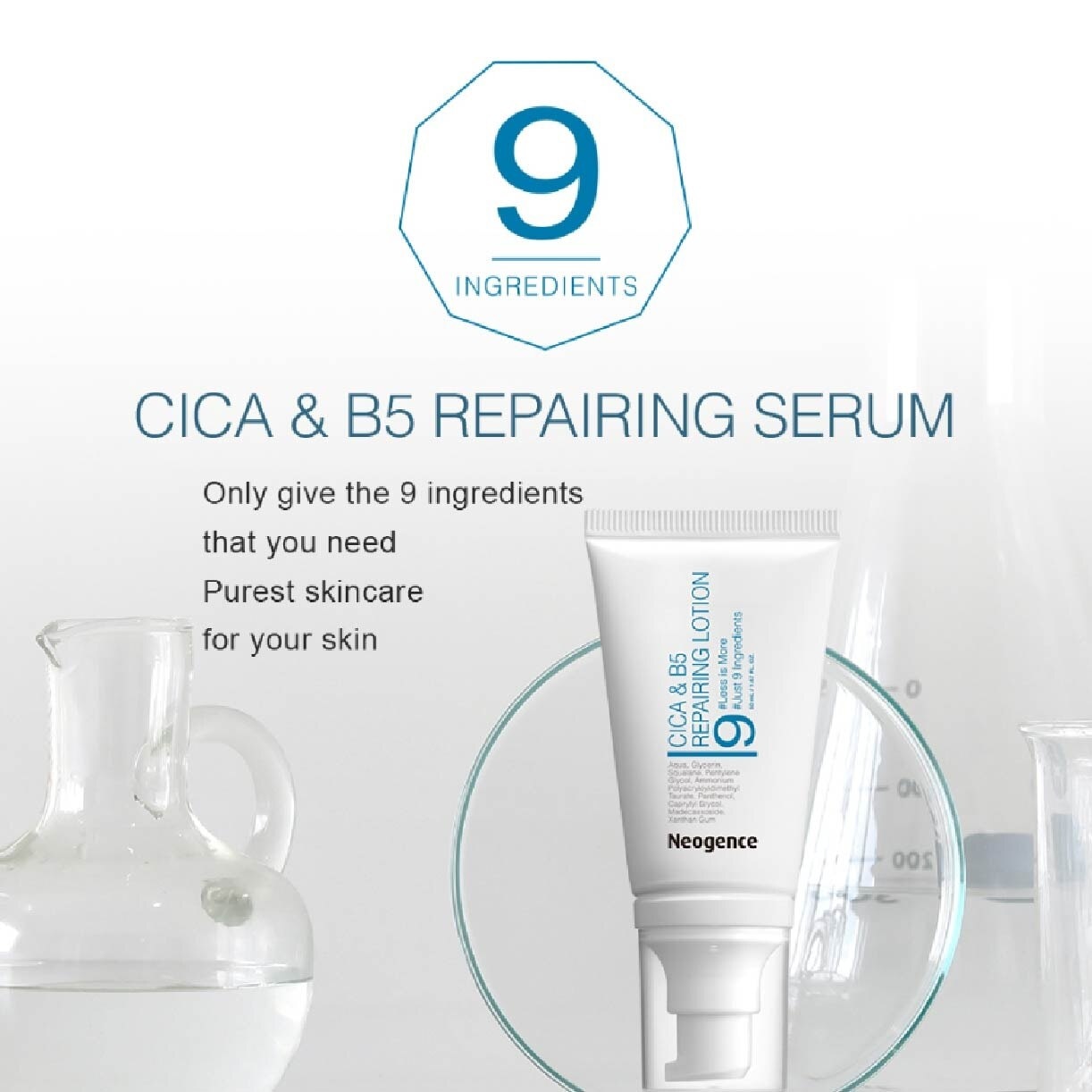 Cica & B5 Repairing Lotion (For More Elastic + More Supple + Healthier Skin) 50ml