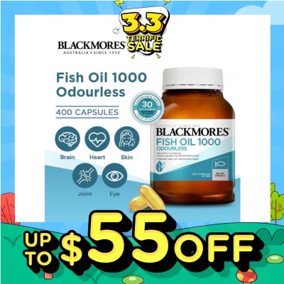 BLACKMORES [CNY] Odourless Fish Oil 1000mg Capsules 400s