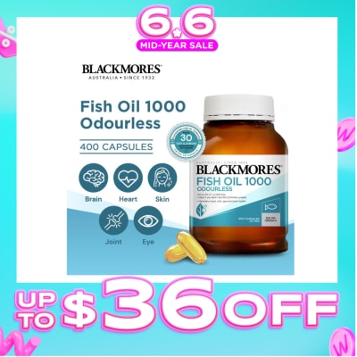 BLACKMORES - Odourless Fish Oil 1000mg Capsules 400s