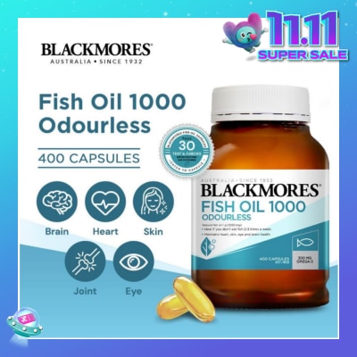 BLACKMORES Odourless Fish Oil 1000mg Capsules 400s