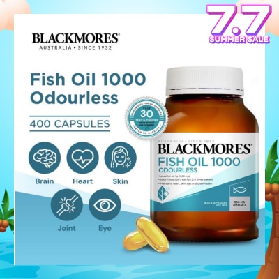 BLACKMORES Odourless Fish Oil 1000mg Capsules 400s