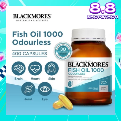 BLACKMORES Odourless Fish Oil 1000mg Capsules 400s