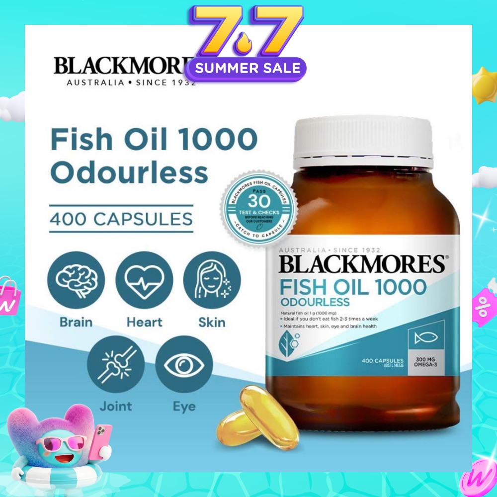 Odourless Fish Oil 1000mg Capsules 400s