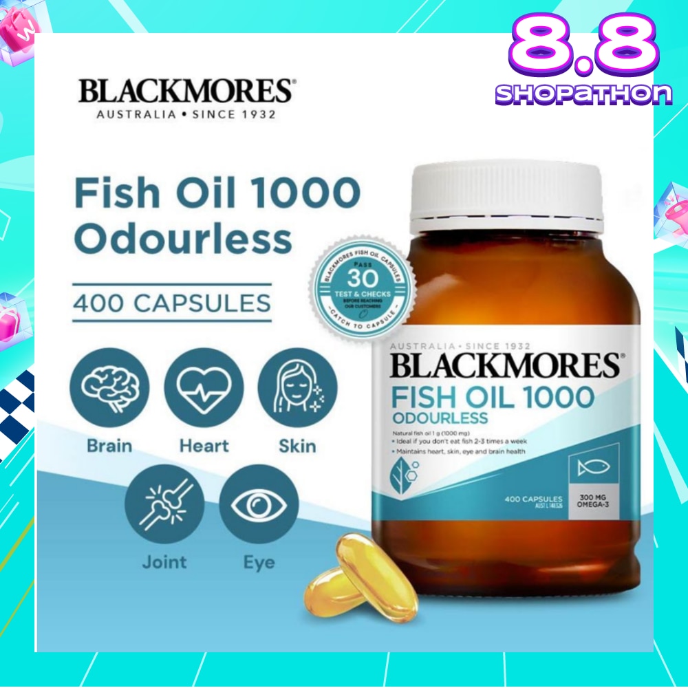 Odourless Fish Oil 1000mg Capsules 400s