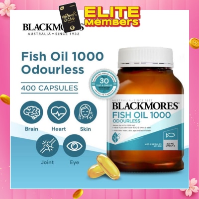 BLACKMORES [CNY] Odourless Fish Oil 1000mg Capsules 400s