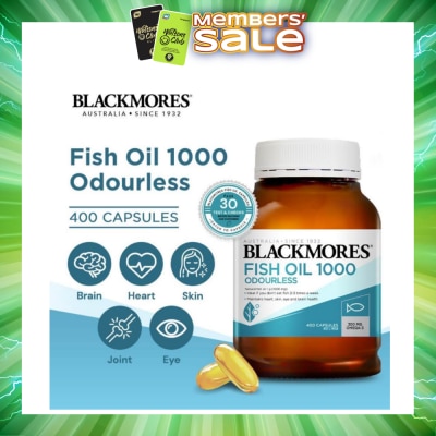 BLACKMORES - Odourless Fish Oil 1000mg Capsules 400s