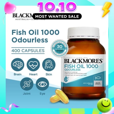 BLACKMORES Odourless Fish Oil 1000mg Capsules 400s image
