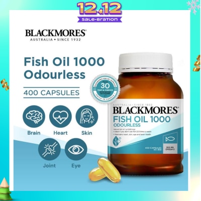 BLACKMORES Odourless Fish Oil 1000mg Capsules 400s