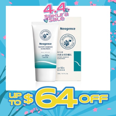 NEOGENCE - Watery Essence Sunscreen SPF 50+ (Effectively Prevent Tanning & Aging + Ocean Friendly) 50ml
