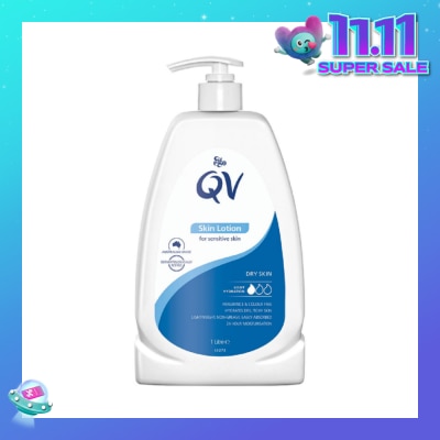 EGO QV Skin Lotion (Body Lotion For Mildly Dry + Sensitive & Eczema-Prone Skin) 1L