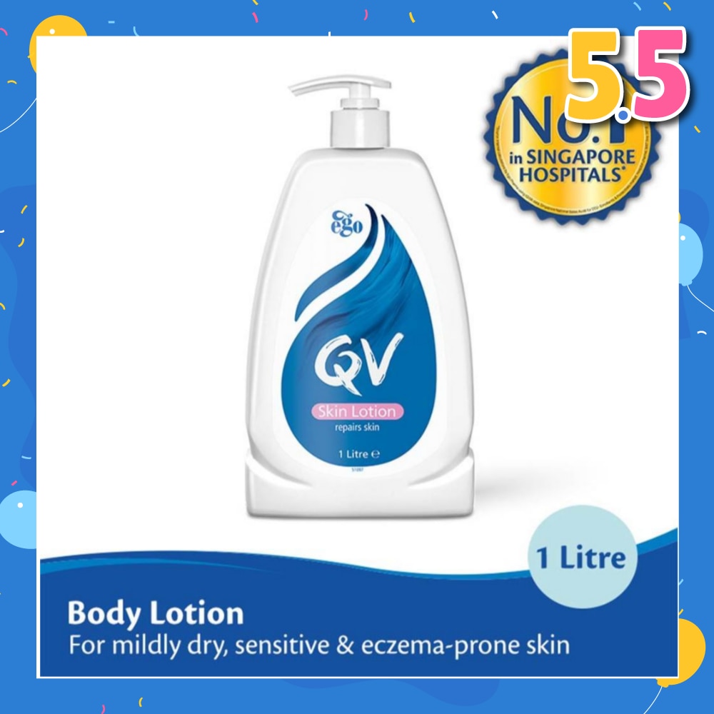 Skin Lotion (Body Lotion For Mildly Dry + Sensitive & Eczema-Prone Skin) 1L