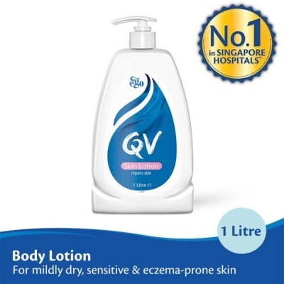 EGO QV Skin Lotion (Body Lotion For Mildly Dry + Sensitive & Eczema-Prone Skin) 1L