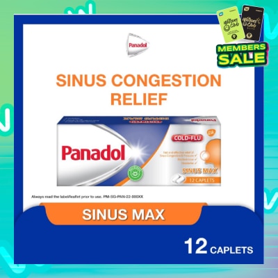 PANADOL Sinus Max Caplet (Relieve Blocked Nose + Headache) 12s