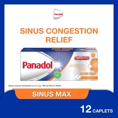 PANADOL Sinus Max Caplet (Relieve Blocked Nose + Headache) 12s