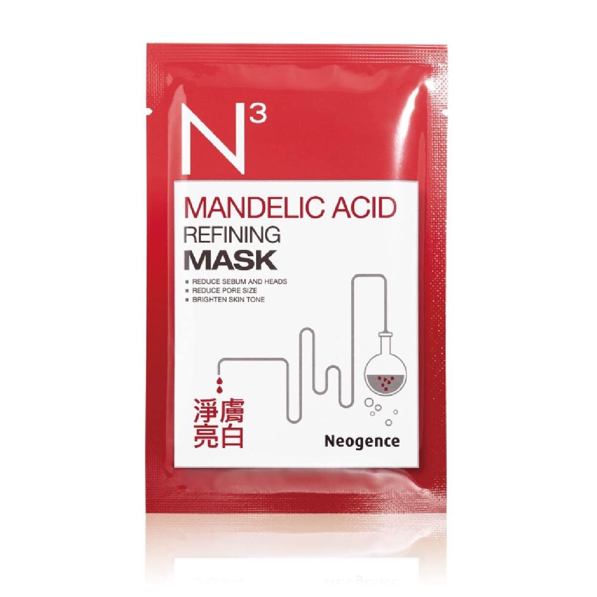 N3 Mandelic Acid Refining Face Mask Sheet (Reduce Pore Size + Brighten Skin Tone) 6s