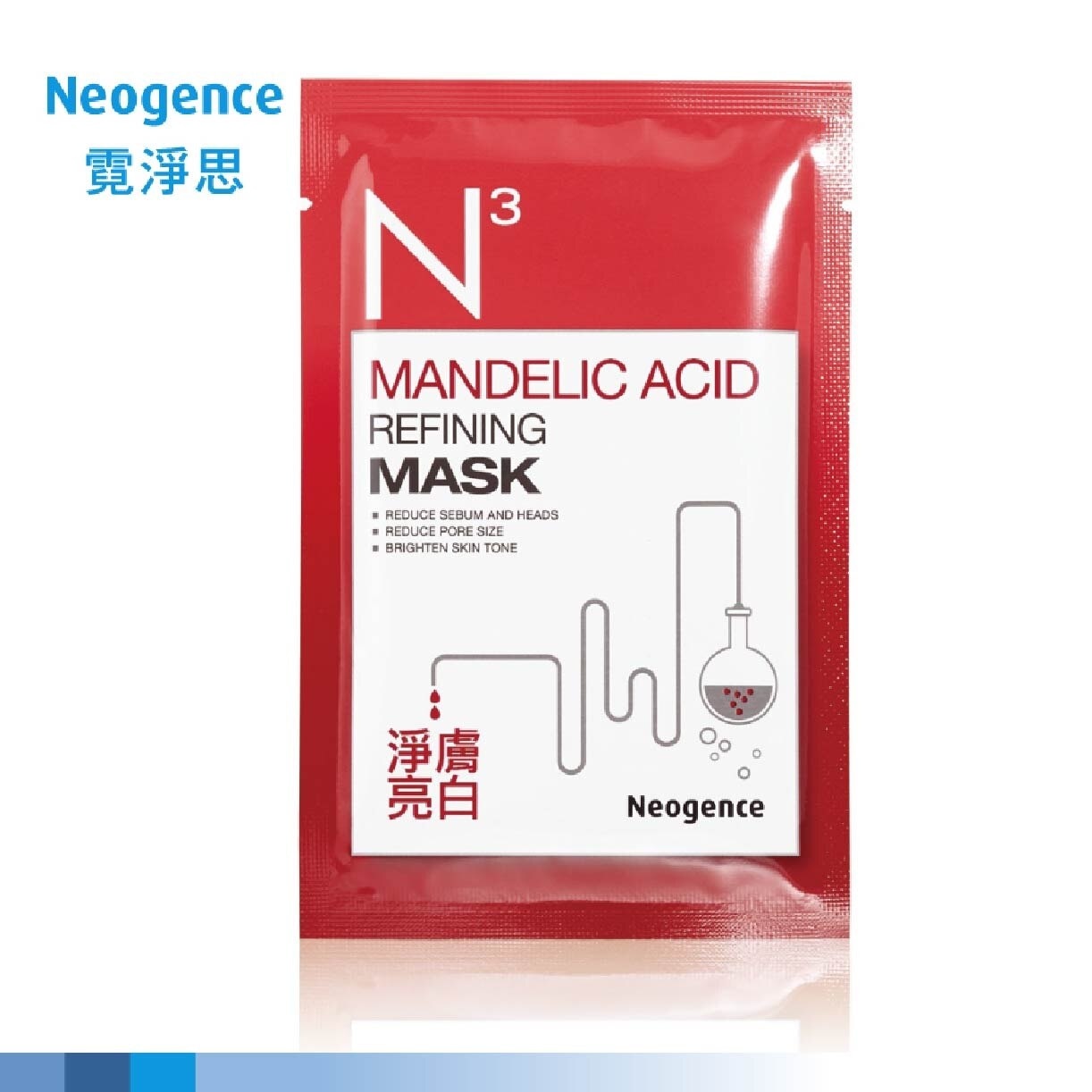 N3 Mandelic Acid Refining Face Mask Sheet (Reduce Pore Size + Brighten Skin Tone) 6s