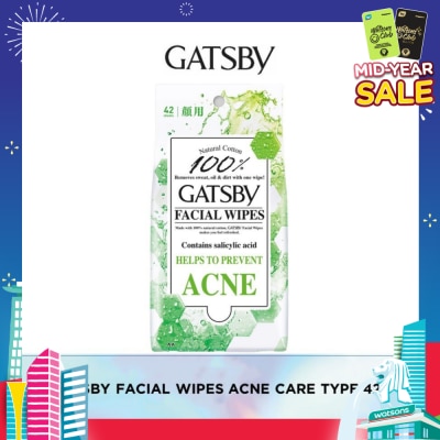GATSBY Facial Wipes Acne Care-Type 42s