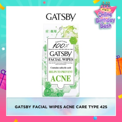 GATSBY Facial Wipes Acne Care-Type 42s