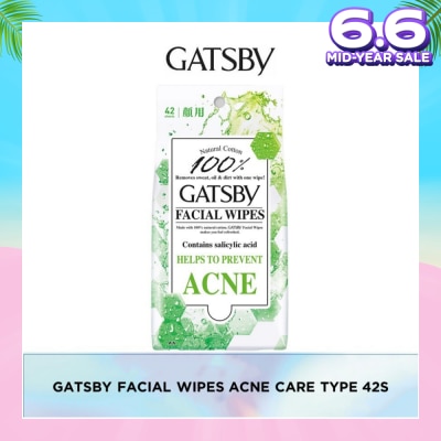 GATSBY Facial Wipes Acne Care-Type 42s