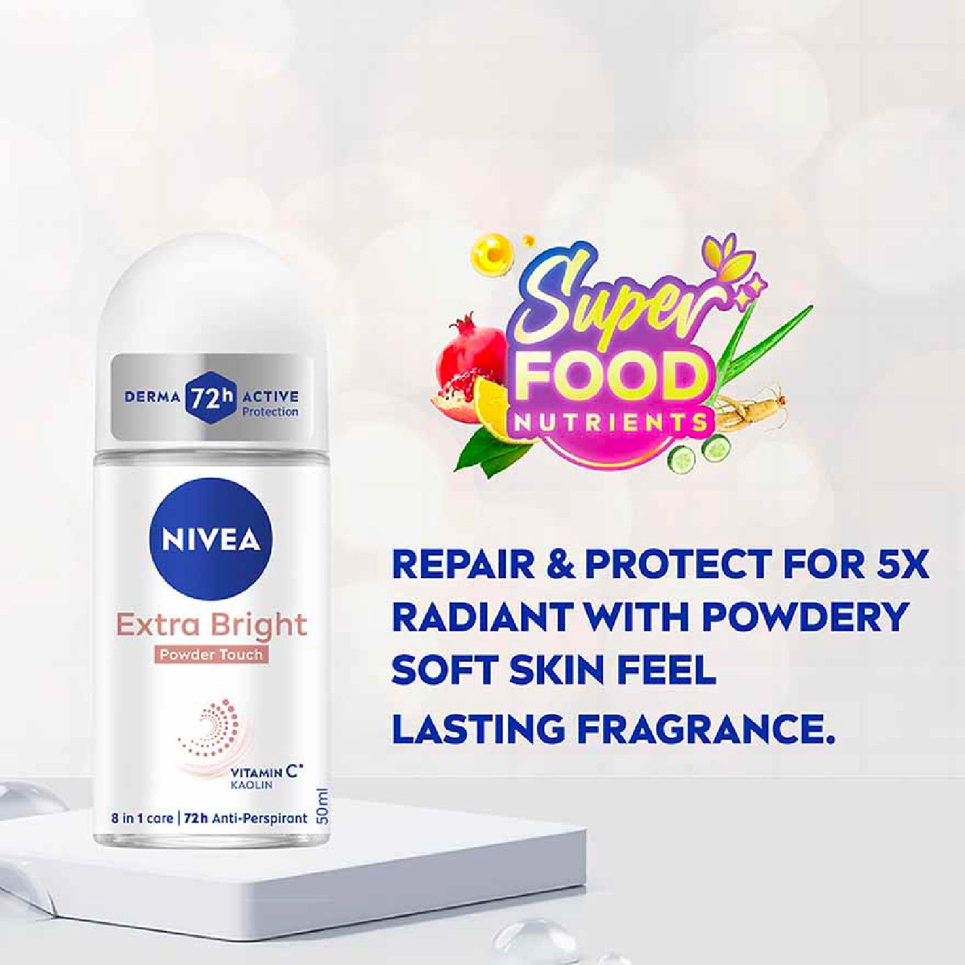 WHITENING POWDER DEODORANT ROLL-ON 50ML