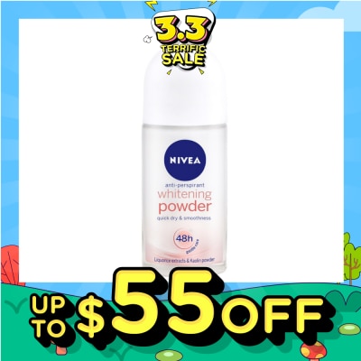 NIVEA WHITENING POWDER DEODORANT ROLL-ON 50ML