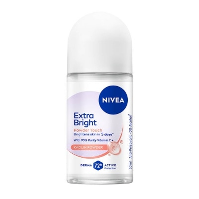 NIVEA WHITENING POWDER DEODORANT ROLL ON 50ML image