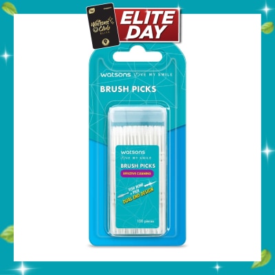 WATSONS Brush Picks (Fish Bone Pick, Dual End Design, Effective Cleaning) 150s image