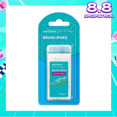 WATSONS Brush Picks (Fish Bone Pick, Dual End Design, Effective Cleaning) 150s