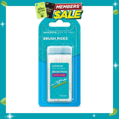 WATSONS Brush Picks (Fish Bone Pick, Dual End Design, Effective Cleaning) 150s image