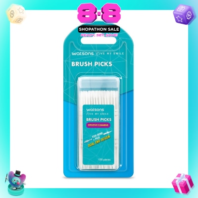 WATSONS - Brush Picks (Fish Bone Pick, Dual End Design, Effective Cleaning) 150s