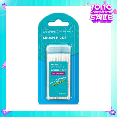 WATSONS Brush Picks (Fish Bone Pick, Dual End Design, Effective Cleaning) 150s