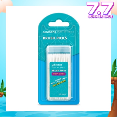 WATSONS Brush Picks (Fish Bone Pick, Dual End Design, Effective Cleaning) 150s