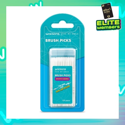 WATSONS Brush Picks (Fish Bone Pick, Dual End Design, Effective Cleaning) 150s