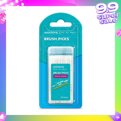 WATSONS Brush Picks (Fish Bone Pick, Dual End Design, Effective Cleaning) 150s