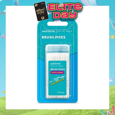 WATSONS - Brush Picks (Fish Bone Pick, Dual End Design, Effective Cleaning) 150s