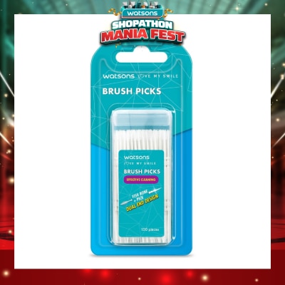 WATSONS - Brush Picks (Fish Bone Pick, Dual End Design, Effective Cleaning) 150s