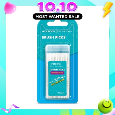 WATSONS Brush Picks (Fish Bone Pick, Dual End Design, Effective Cleaning) 150s image