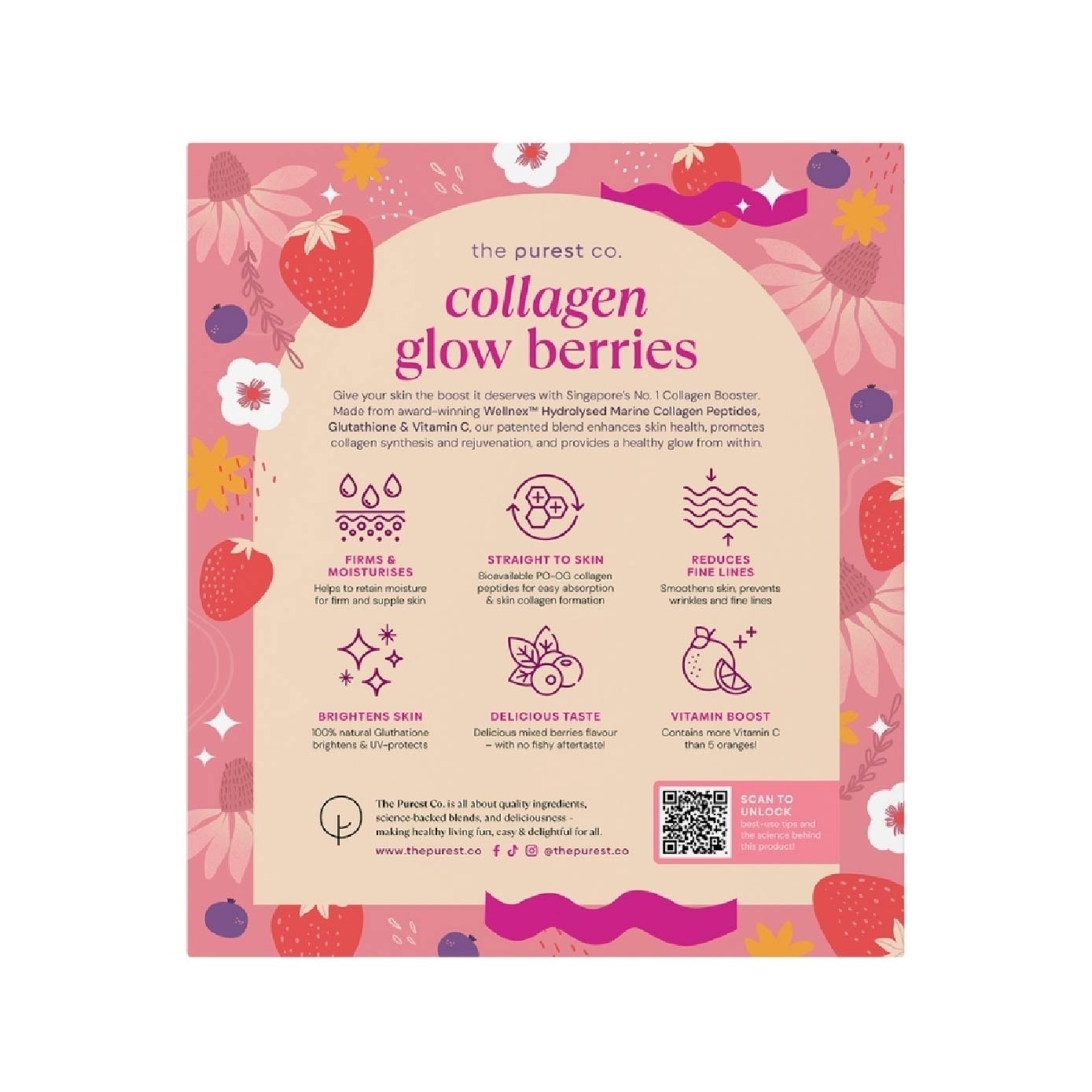 Collagen Glow Sachet Berries 15s (Expiry: May`2026)