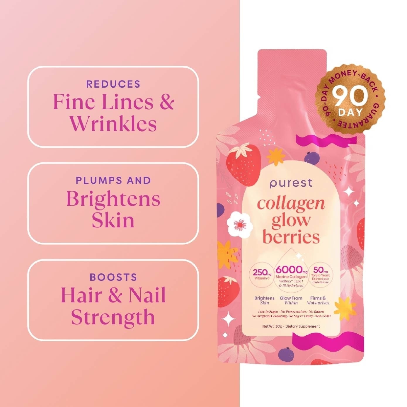 Collagen Glow Sachet Berries 15s (Expiry: May`2026)