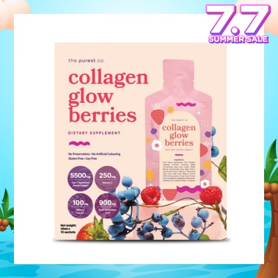THE PUREST CO Collagen Glow Sachet Berries 15s (Expiry: Mar`2026)