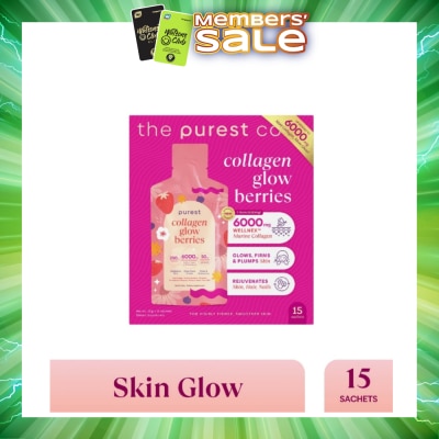 THE PUREST CO - Collagen Glow Sachet Berries 15s (Expiry: Feb`2027)