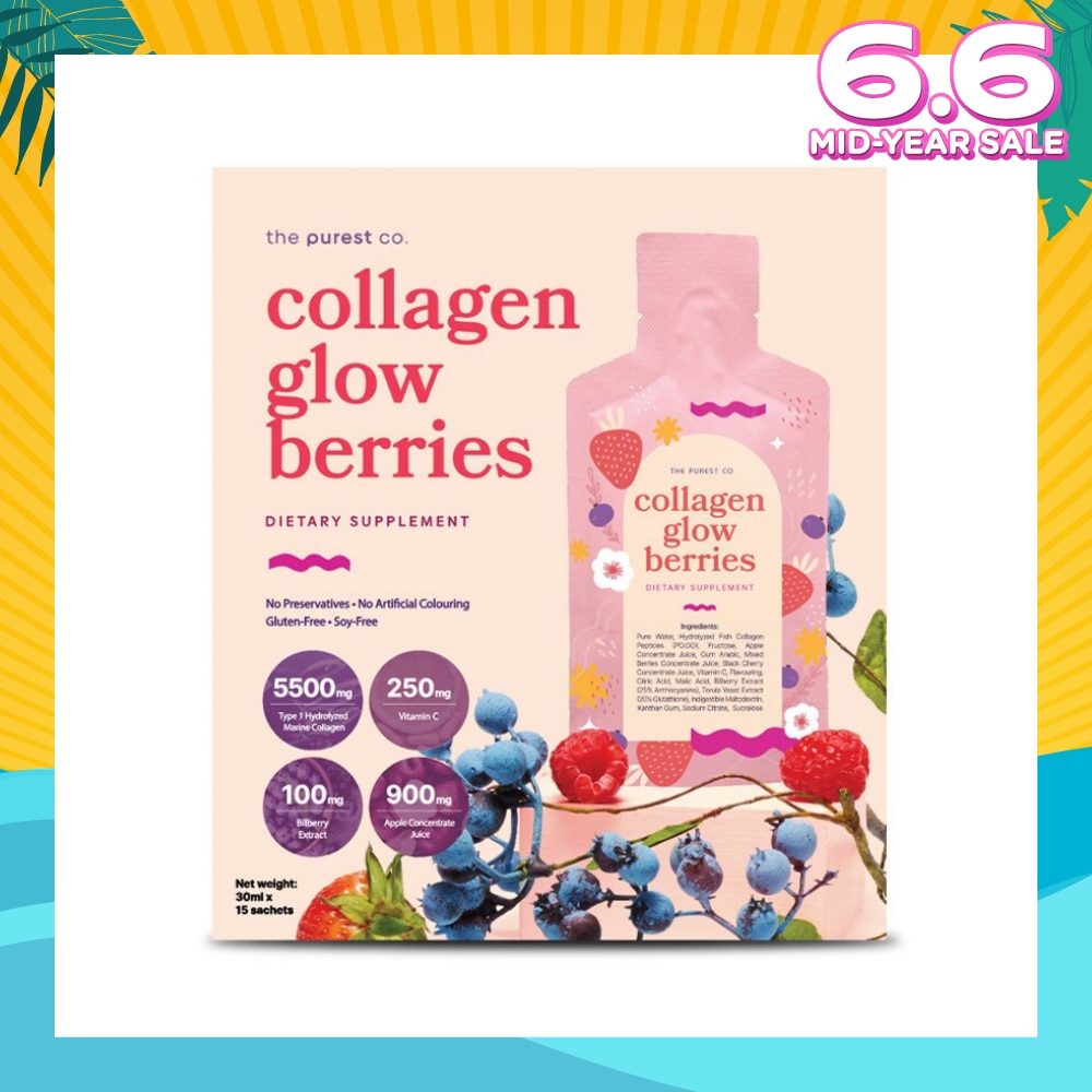 Collagen Glow Sachet Berries 15s (Expiry: Mar`2026)