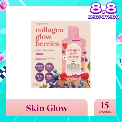 THE PUREST CO Collagen Glow Sachet Berries 15s