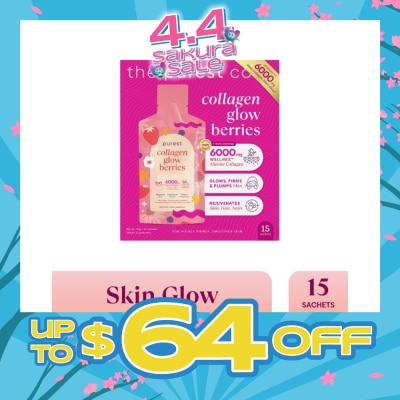THE PUREST CO - Collagen Glow Sachet Berries 15s
