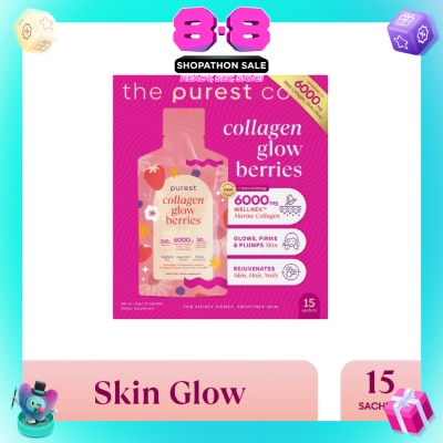 THE PUREST CO - Collagen Glow Sachet Berries 15s (Expiry: Mar`2027)