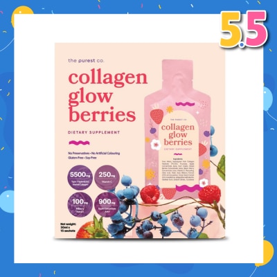 THE PUREST CO Collagen Glow Sachet Berries (For Firming + Lifting + Moisturise Skin) 15s